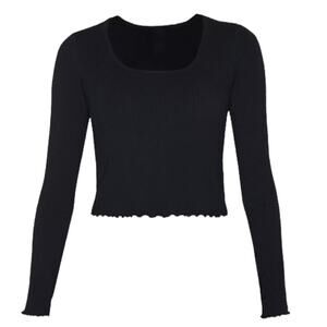 Sweaty Betty Mindful Seamless Long Sleeve Top - Black - 8